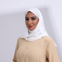 طرحة ميني شيفون ربع مبطن من الامام