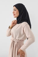 حجاب مع مطاط و فتحة عند الاذن - كحلي