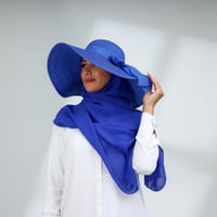 طقم قبعة كاملة مع طرحة صيفية