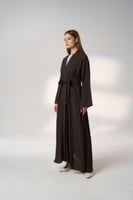 عبايه بني بدون طرحة