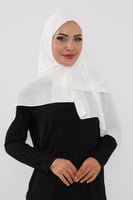 حجاب شيفون بمغناطيس وقبعة جانبي