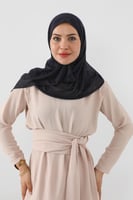 حجاب مع مطاط و فتحة عند الاذن - كحلي