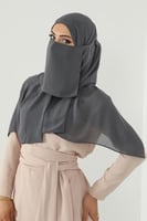 طقم طرحة ولثام ربط