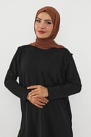 حجاب شيفون بمغناطيس وقبعة بالوسط