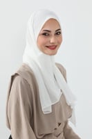 طرحة كرنشي مخيطة