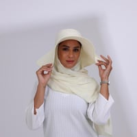 طقم قبعة كاملة مع طرحة صيفية