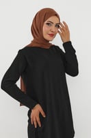 حجاب شيفون بمغناطيس وقبعة بالوسط