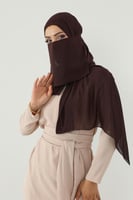 طقم طرحة ولثام مطاط