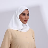 طرحة ميني شيفون ربع مبطن من الامام