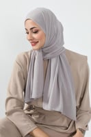 طرحة كرنشي مخيطة