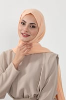 حجاب شيفون بمغناطيس وقبعة بالوسط