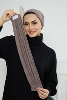 توربان قطعتين لزق - بيج داكن