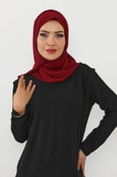 حجاب شيفون بمغناطيس وقبعة جانبي