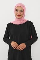 حجاب شيفون بمغناطيس وقبعة بالوسط