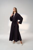 عباية بنفسجي بدون طرحة