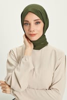 طرحة شيفون مع قبعة كاملة مشبوكة