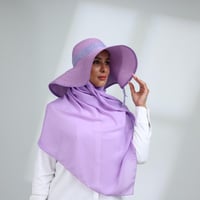 طقم قبعة كاملة مع طرحة صيفية