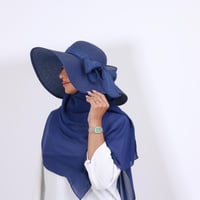 طقم قبعة كاملة مع طرحة صيفية