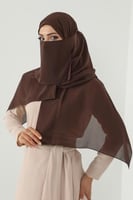 طقم طرحة ولثام ربط