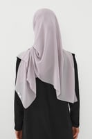 حجاب شيفون بمغناطيس وقبعة جانبي