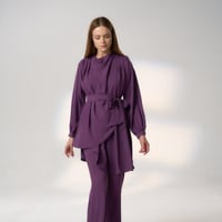 طقم بدلة حجاب -بنفسجي