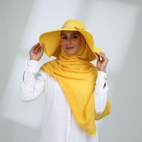 طقم قبعة كاملة مع طرحة صيفية