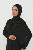 حجاب شيفون بمغناطيس وقبعة وسط