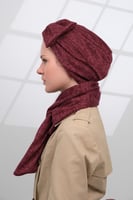 طقم توربان شتوي مع شال