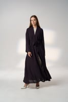 عباية بنفسجي بدون طرحة