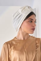 توربان قطني قابل للتعديل-أبيض