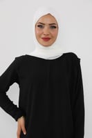 حجاب شيفون بمغناطيس وقبعة بالوسط