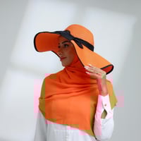 طقم قبعة كاملة مع طرحة صيفية