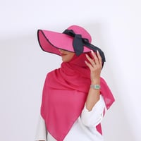 طقم قبعة كاملة مع طرحة صيفية