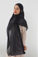 حجاب مع مطاط و فتحة عند الاذن - كحلي