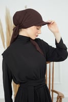 توربان كاب ربط من الخلف - بني داكن