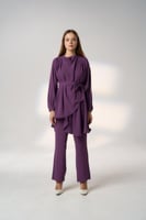 طقم بدلة حجاب -بنفسجي