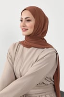 حجاب شيفون بمغناطيس وقبعة بالوسط