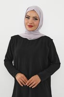 حجاب شيفون بمغناطيس وقبعة بالوسط
