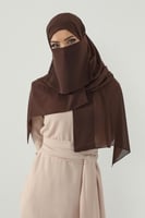 طقم طرحة ولثام ربط