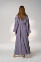 عباية رمادي بدون طرحة