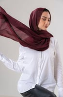 طرحة لينن - برغندي