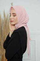 شيفون مثلث مع قبعة مشبوكة