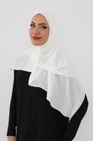 حجاب شيفون بمغناطيس وقبعة جانبي