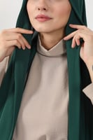 حجاب شيفون بمغناطيس وقبعة بالوسط