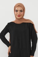 حجاب شيفون بمغناطيس وقبعة بالوسط