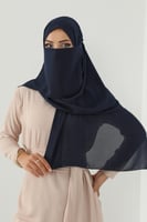 طقم طرحة ولثام ربط