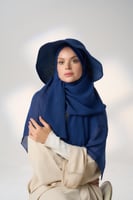 طقم نصف قبعة مع طرحة صيفية