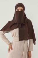 طقم طرحة ولثام ربط