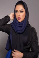 طرحة بوال بوجهين - كحلي / اسود