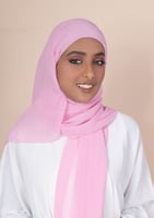 طرحة شيفون مع قبعة